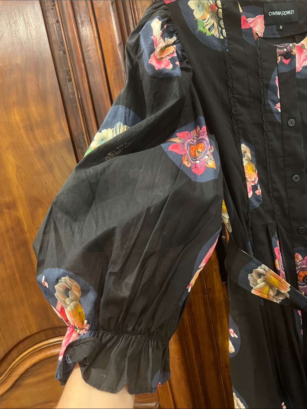 Cynthia Rowley Moonlit Fleur Voile Midi Dress - Picture 5 of 8